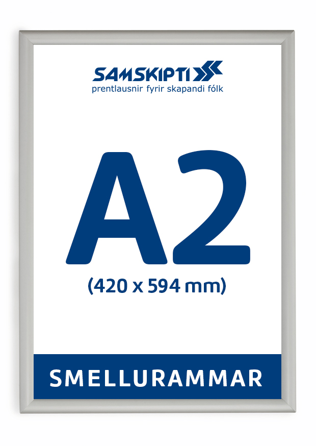 Smellurammi A2 (420 x 594 mm) 25 mm prófíll